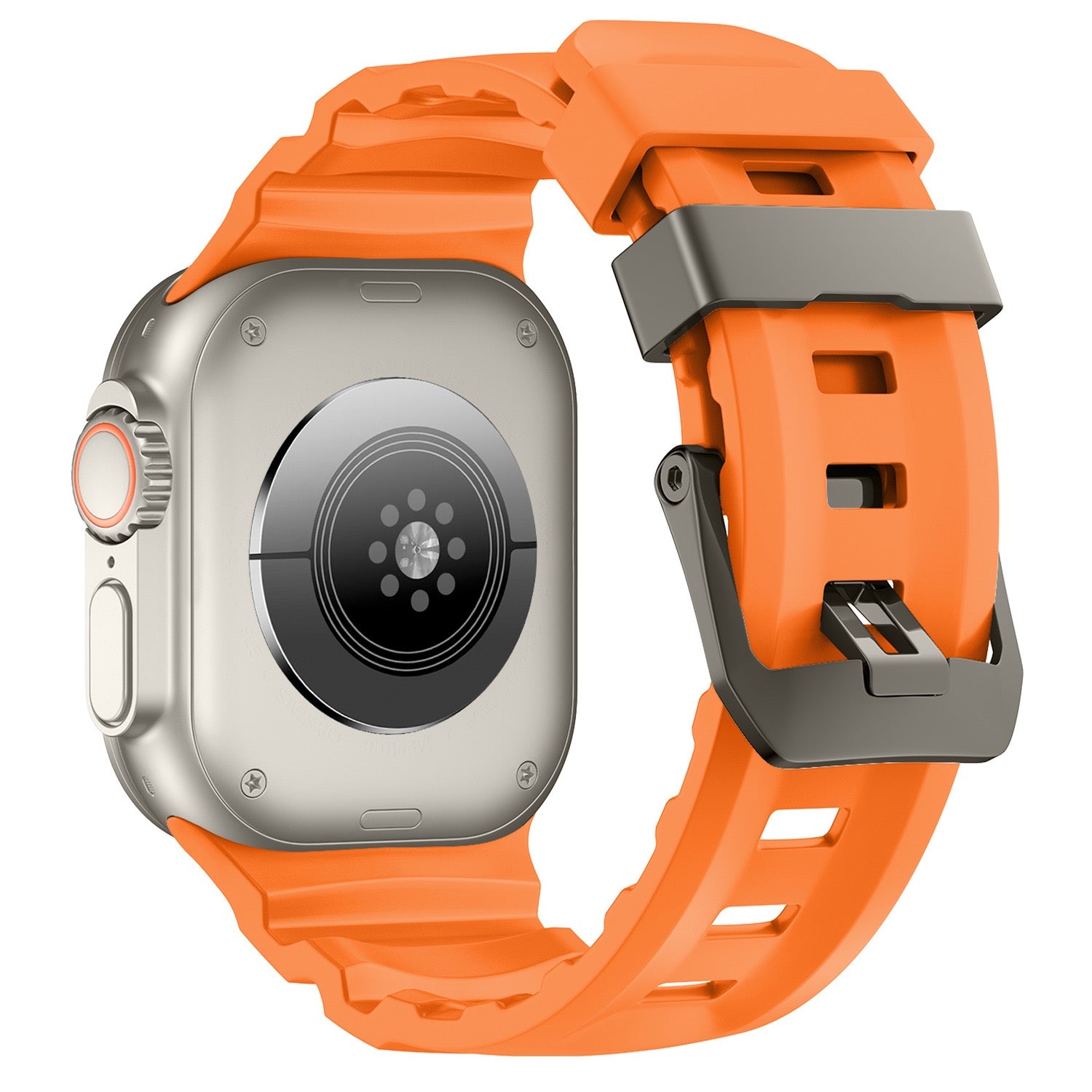 Bracelet Ranger en silicone pour Apple Watch - orange