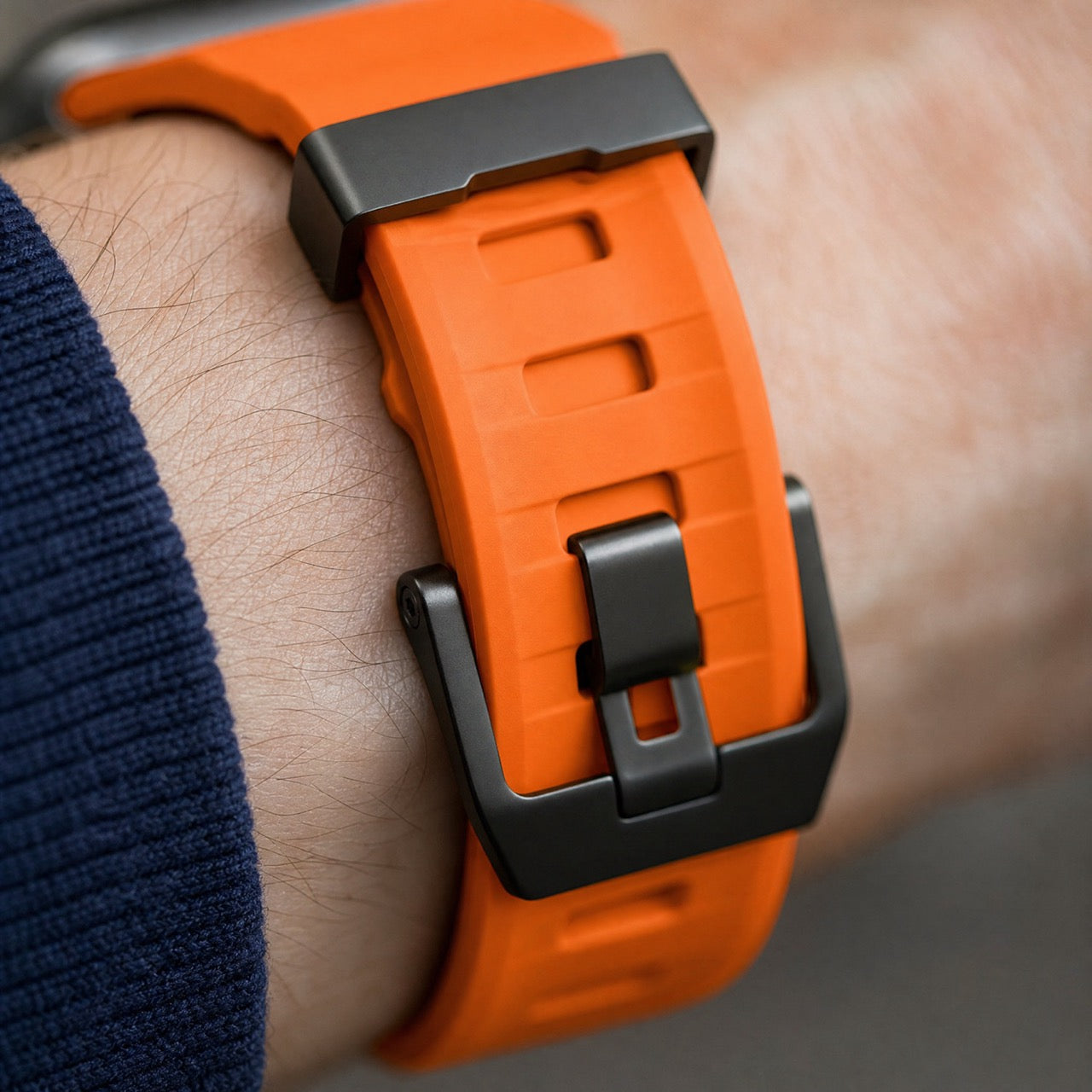 Bracelet Ranger en silicone pour Apple Watch - orange