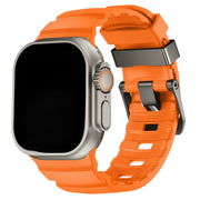 Bracelet Ranger en silicone pour Apple Watch - orange