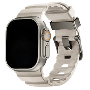 Bracelet Ranger en silicone pour Apple Watch - lumière stellaire