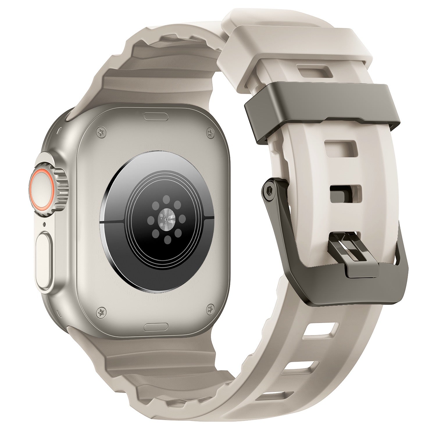 Bracelet Ranger en silicone pour Apple Watch - lumière stellaire