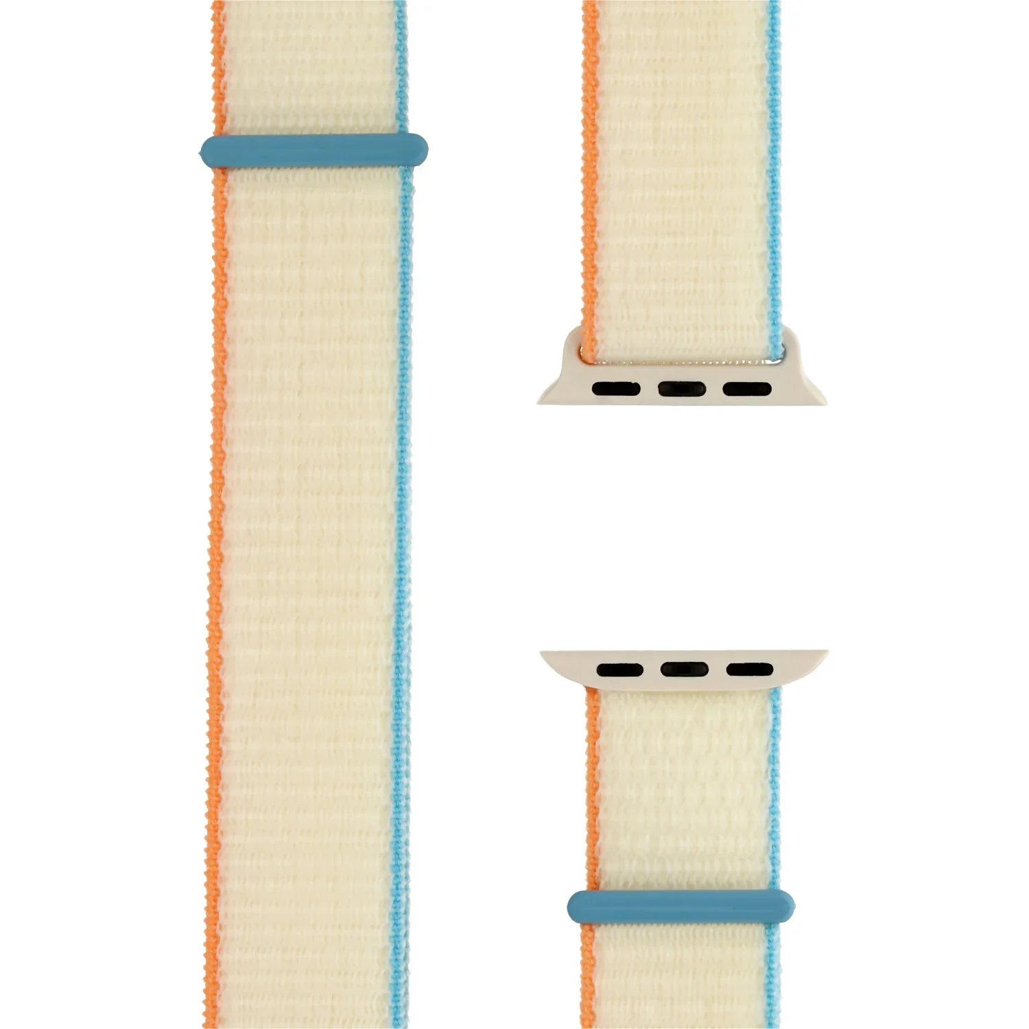 Bracelet Apple Watch - tissé - nylon - crème