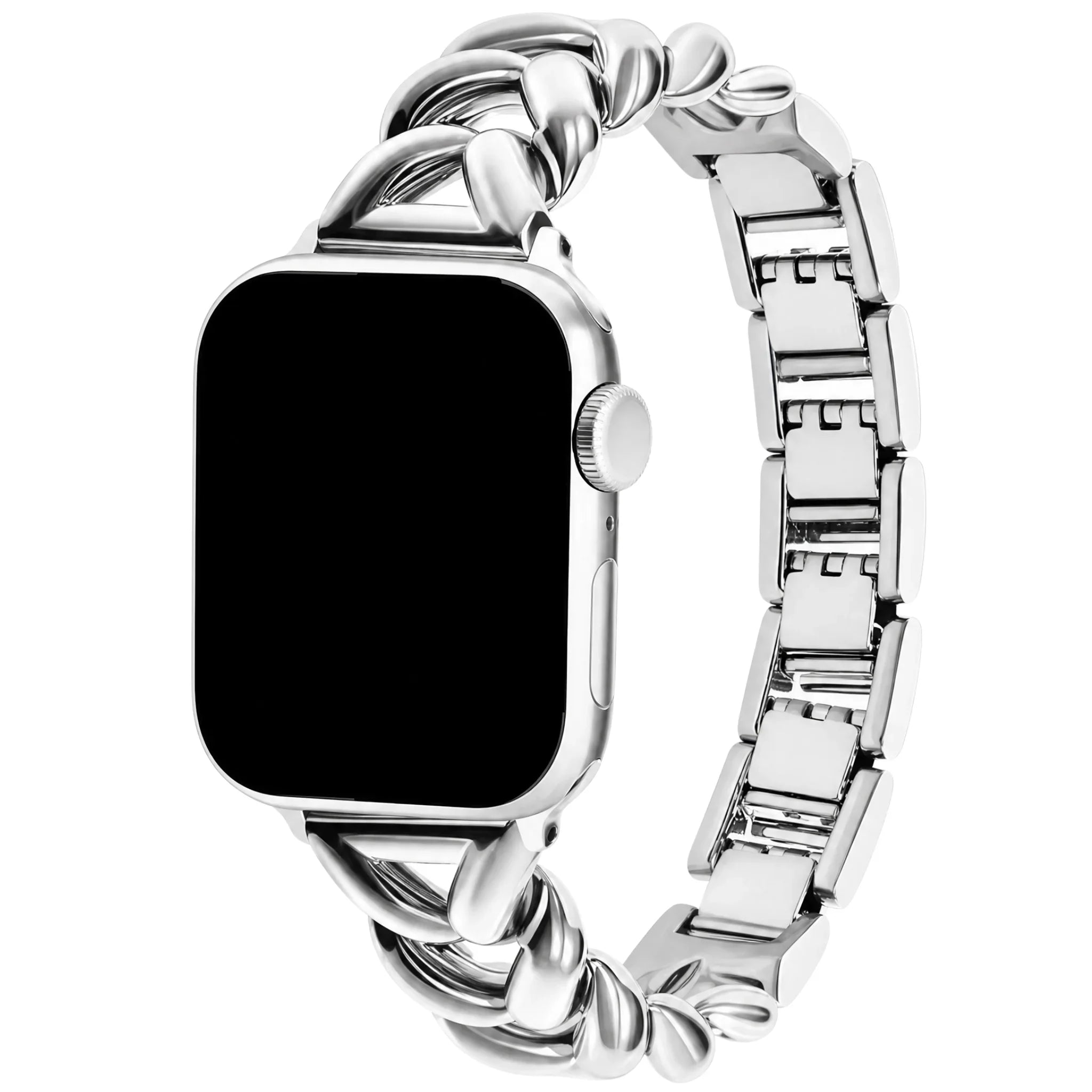 Bracelet Apple Watch Lisa - acier - argent