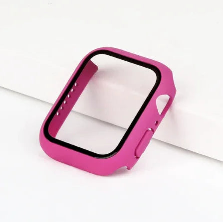 Coque rigide Apple Watch Clypeo - rouge rosé