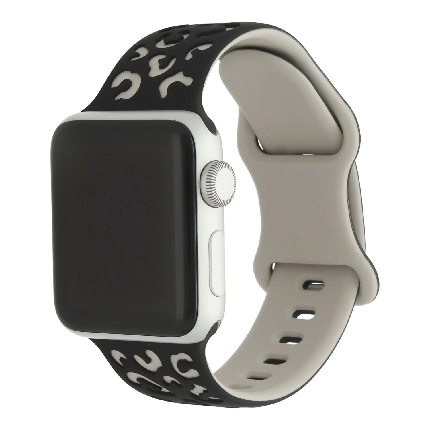Apple Watch Wild bracelet - silicone - noir lumière stellaire