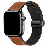 Bracelet Apple Watch Lennox - cuir - brun