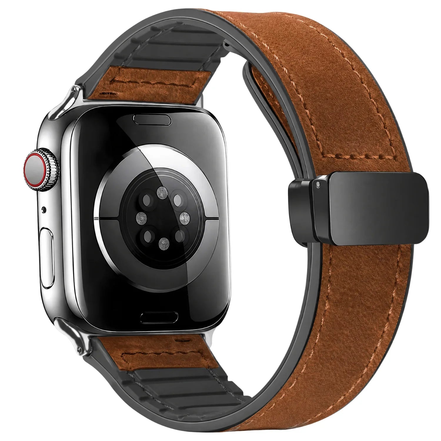Bracelet Apple Watch Lennox - cuir - brun