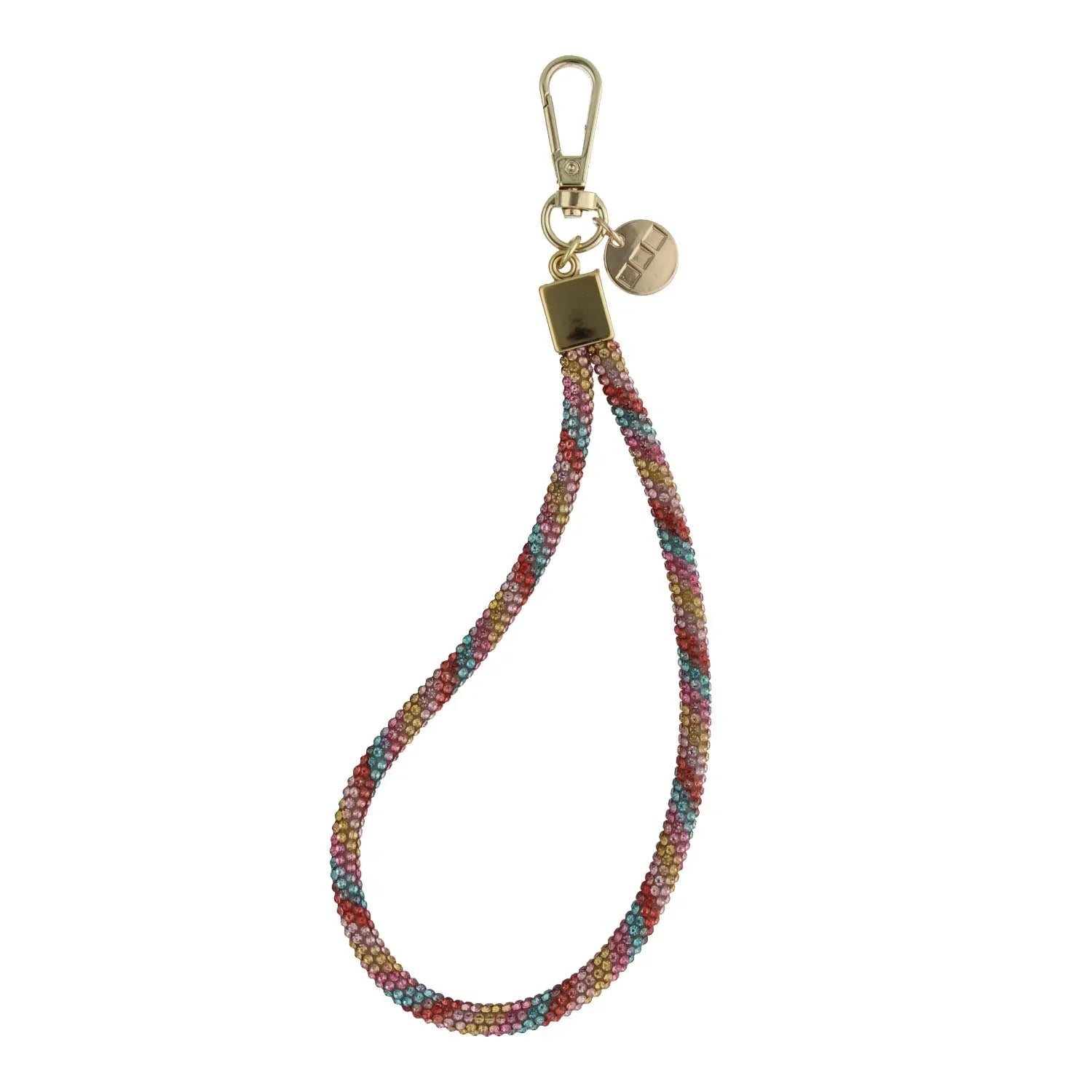 Cordon de téléphone Diamond - multicolore - doré