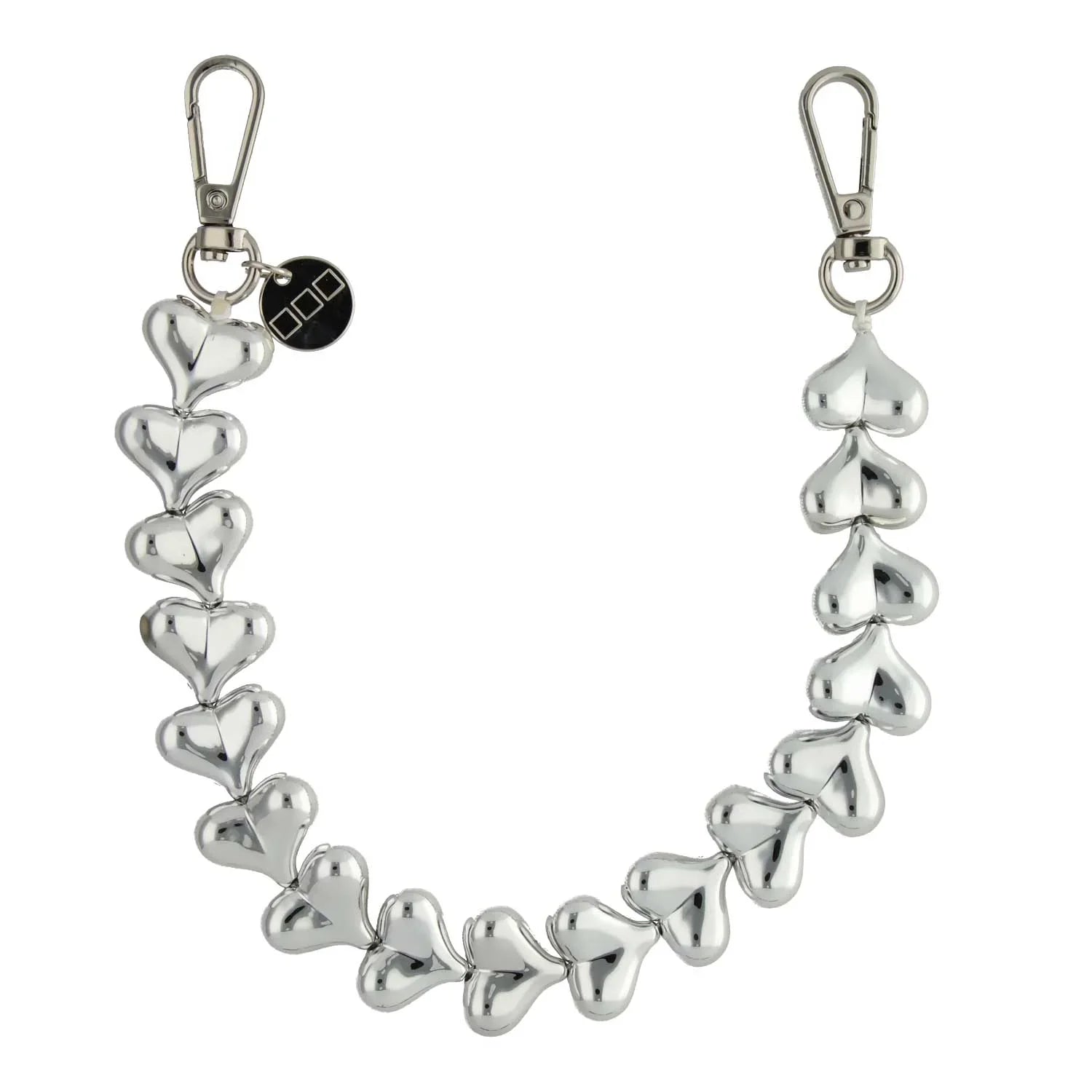 Cordon de téléphone Cœur - argent - argent