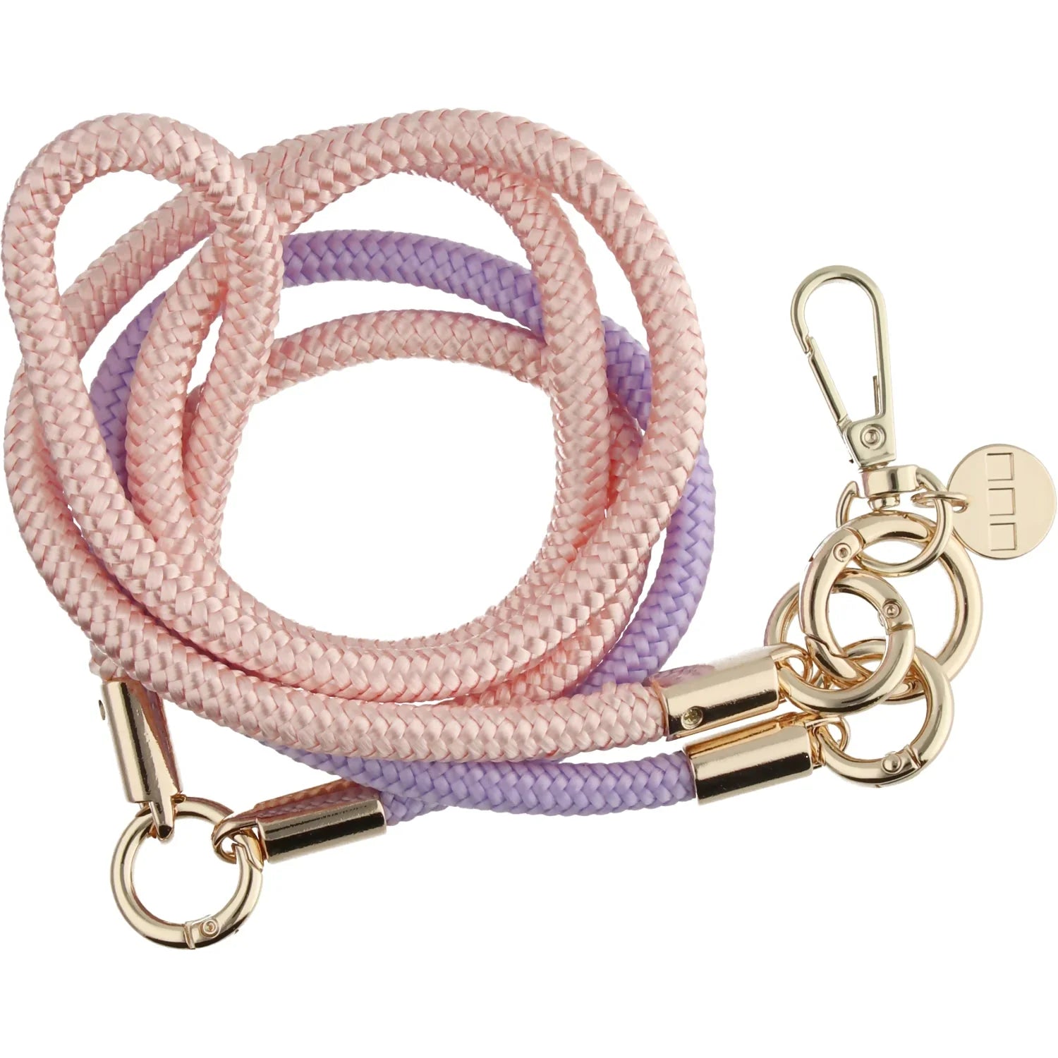 Cordon de téléphone Flexicord - rose violet - or