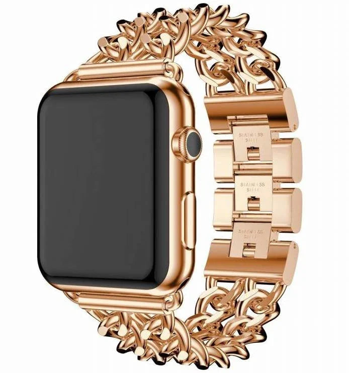 Bracelet Apple Watch Cowboy - acier - or rose