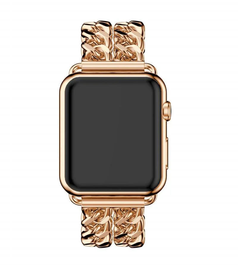 Bracelet Apple Watch Cowboy - acier - or rose