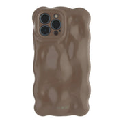 Coque iPhone Bubble - marron clair