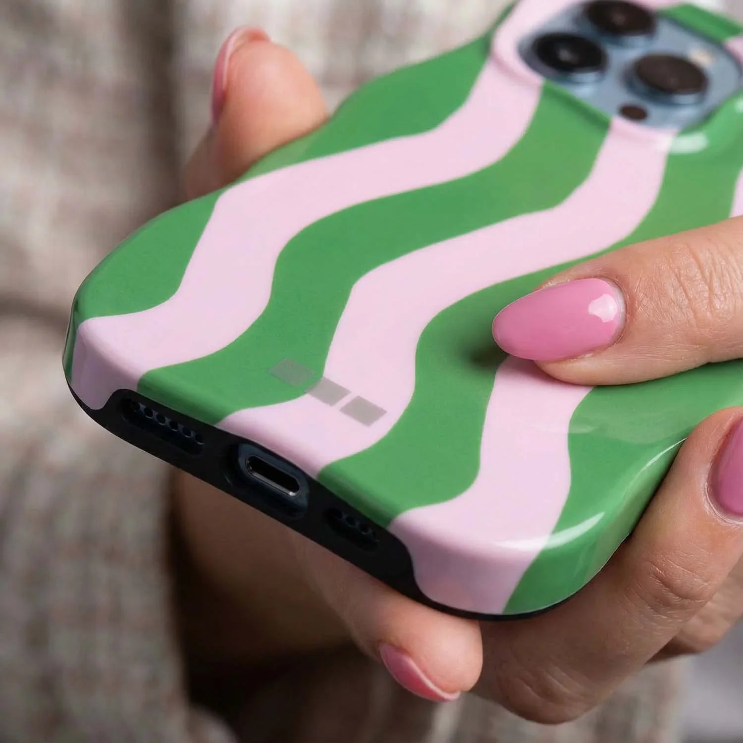 Coque iPhone Candy - vert lilas