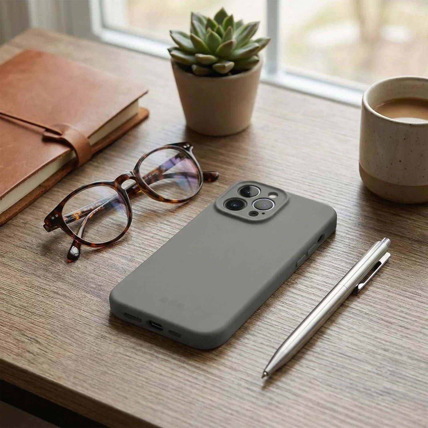 Coque iPhone Coloree - gris