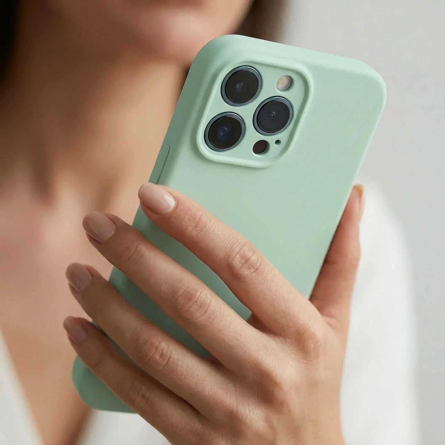 Coque iPhone Coloree - vert