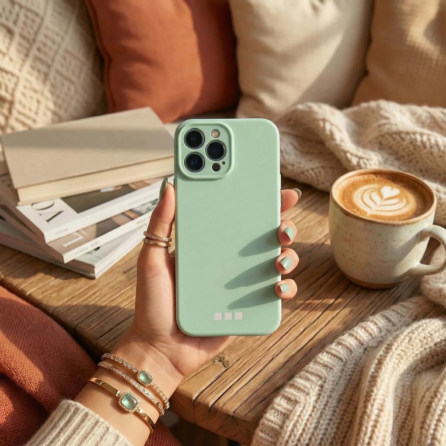 Coque iPhone Coloree - vert