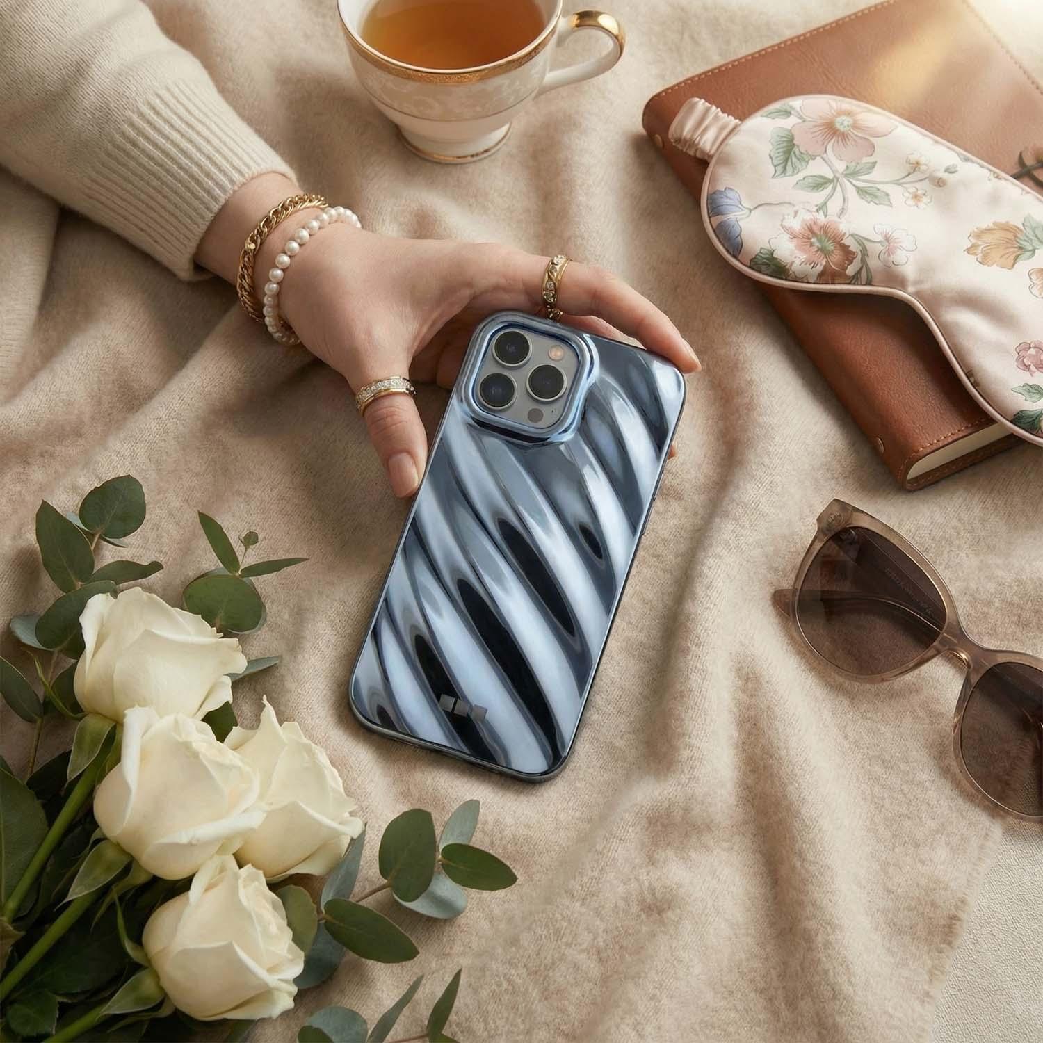 Coque iPhone Lustra - bleu