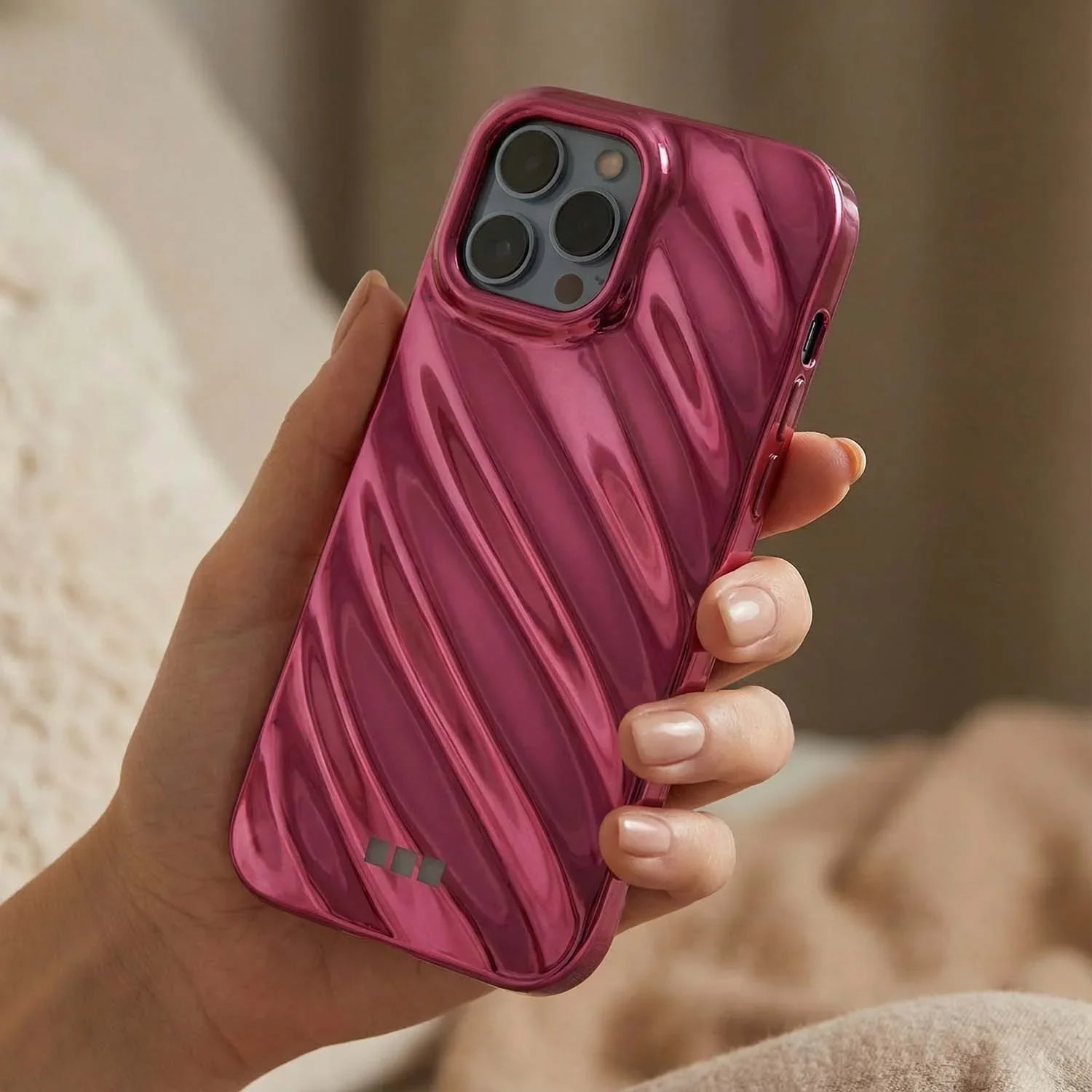 Coque iPhone Lustra - rose vif