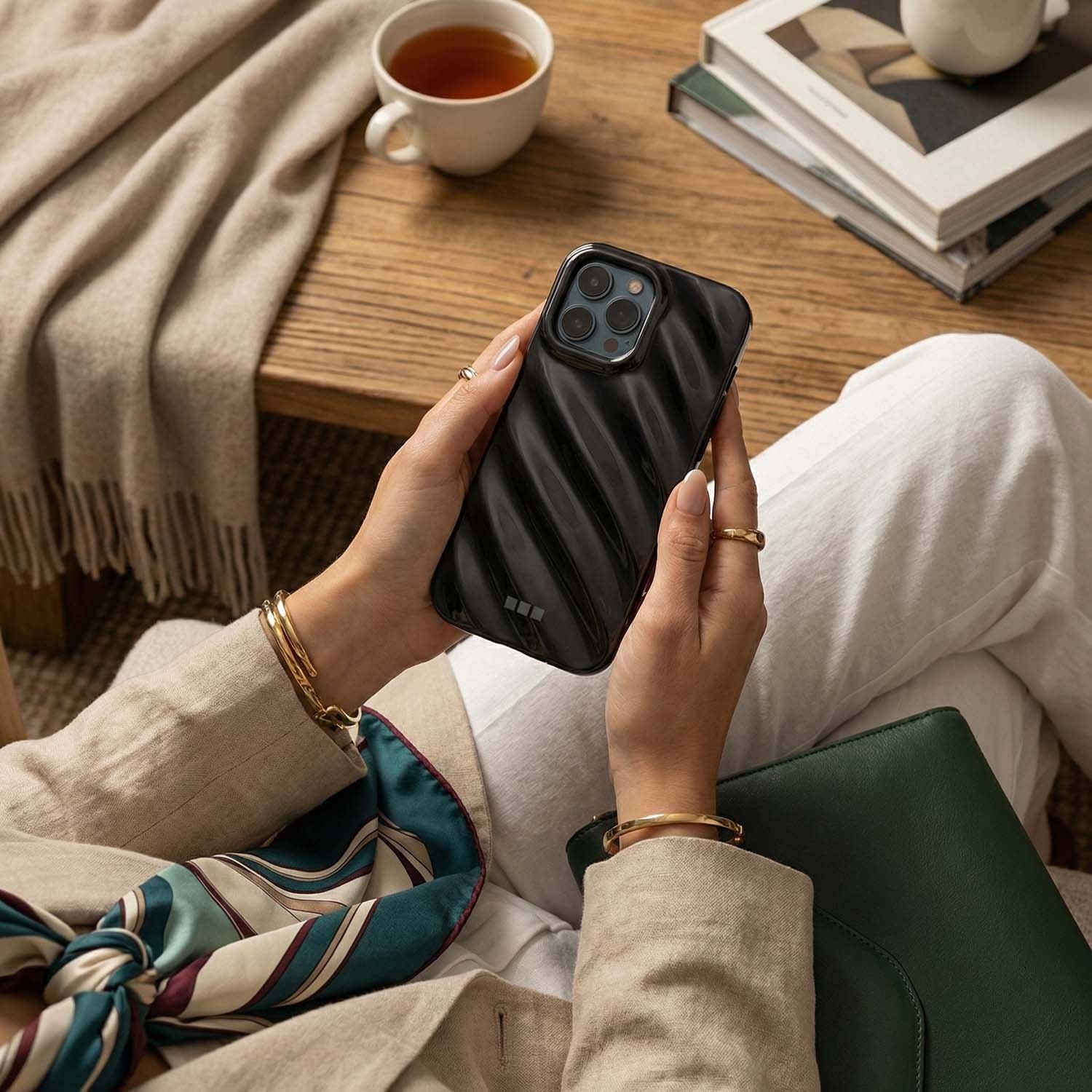 Coque iPhone Lustra - noir