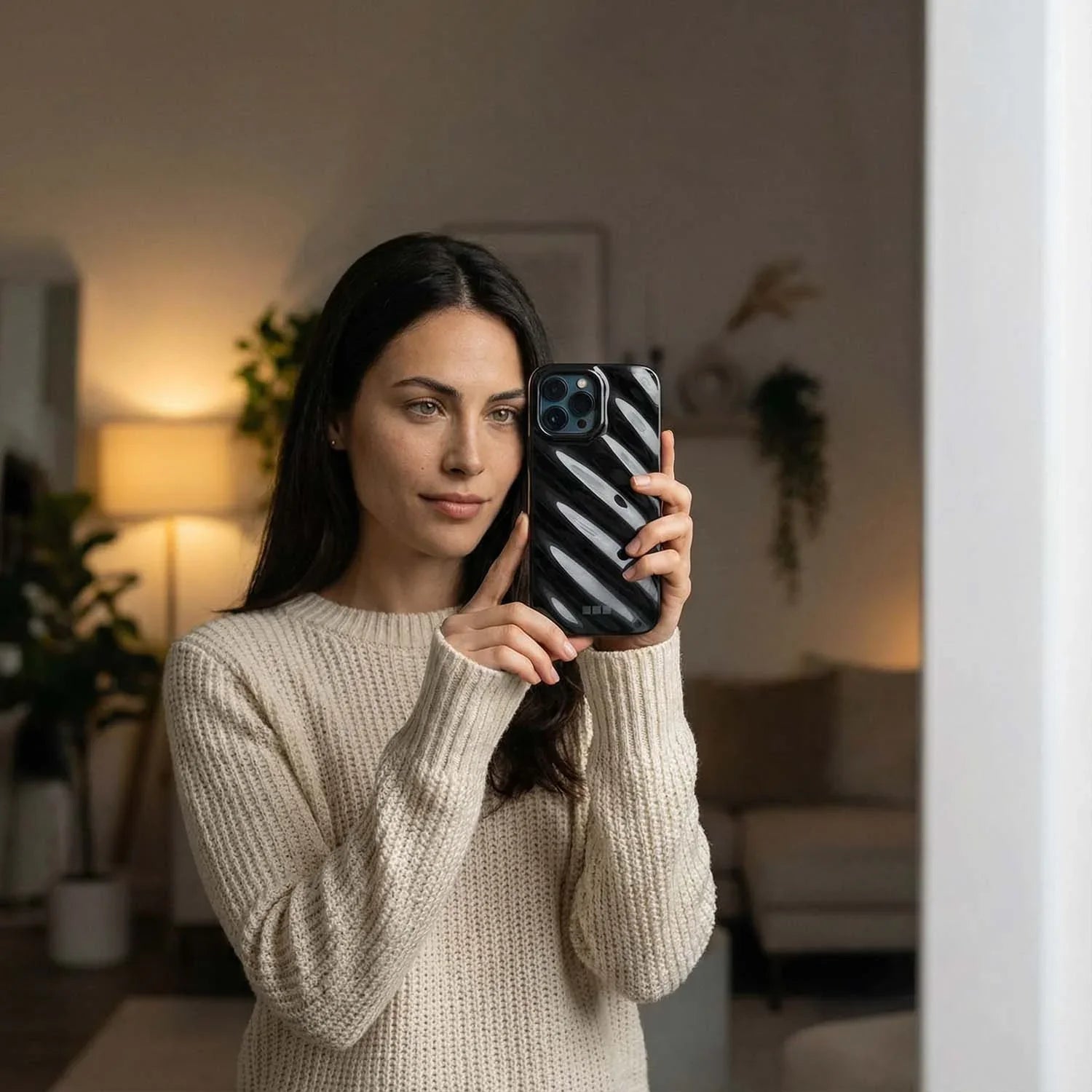 Coque iPhone Lustra - noir