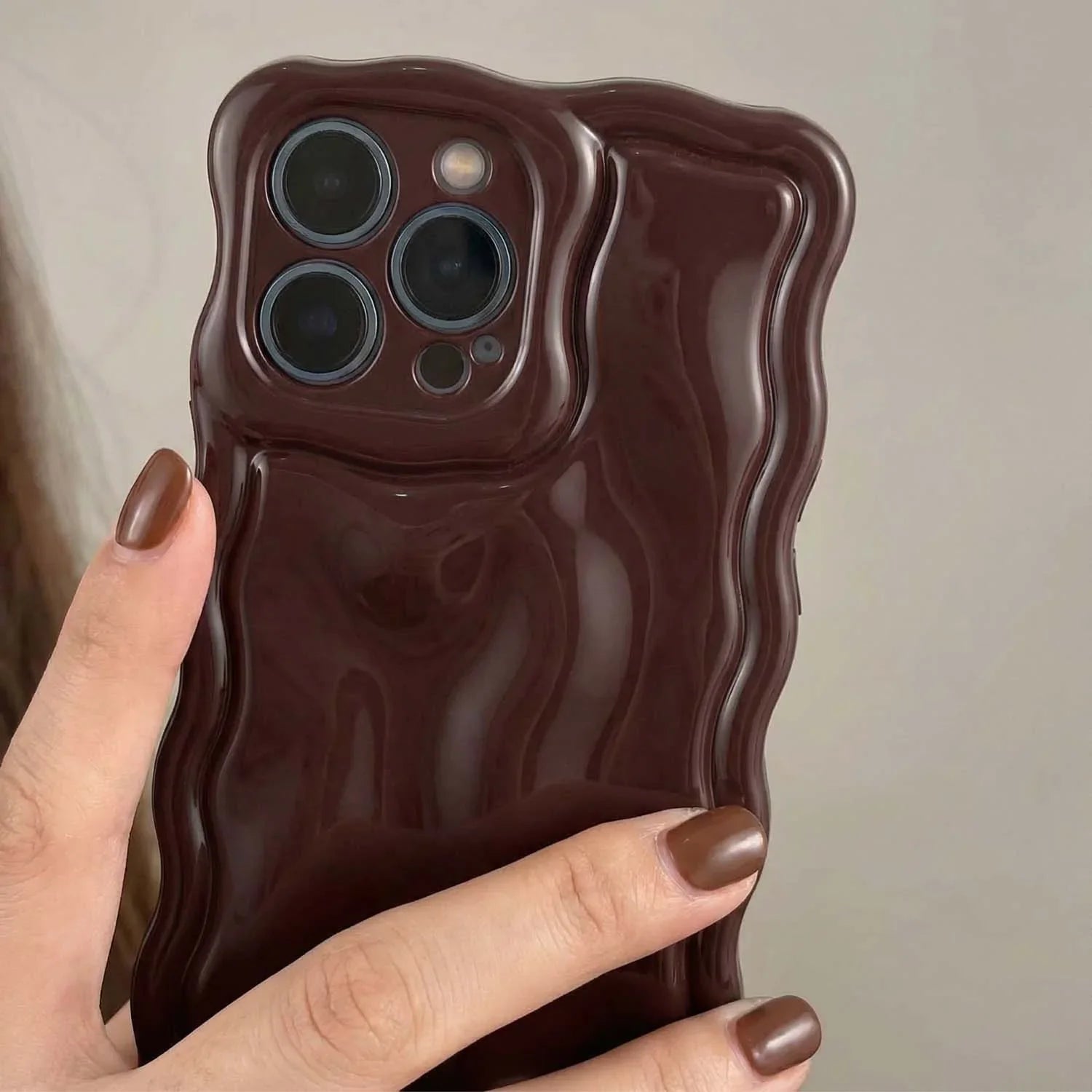 Coque iPhone Sparkle - bordeaux