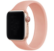 Bracelet Apple Watch - silicone - solo loop - rose clair