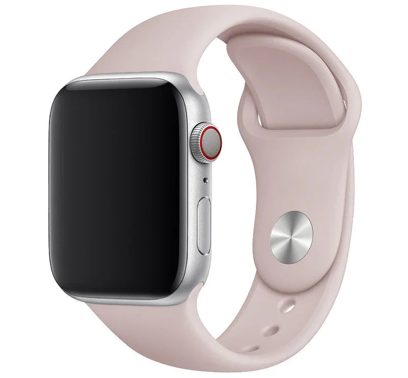Bracelet Apple Watch - silicone - sable rose