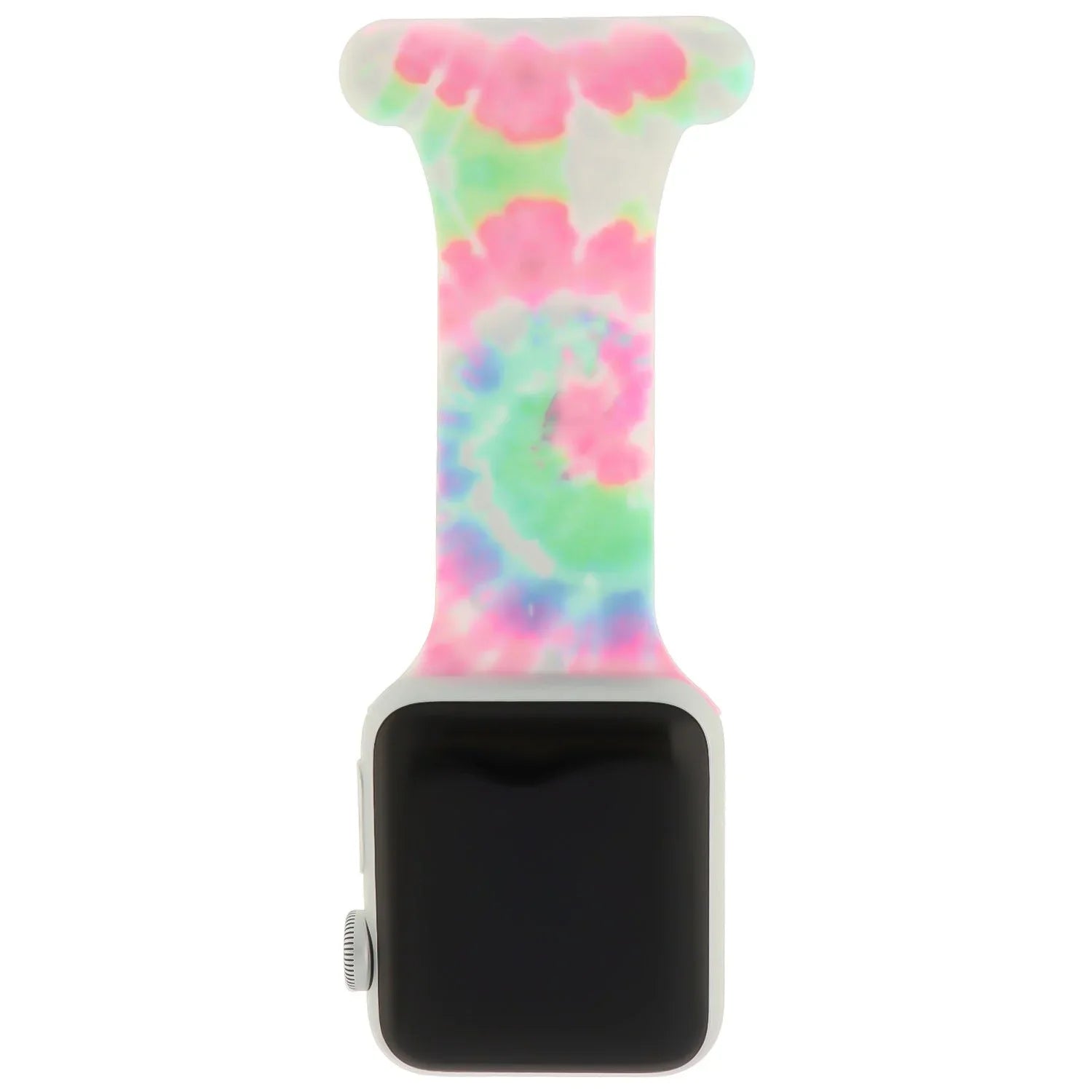 Bracelet d'infirmière Apple Watch - silicone - vert rose bleu