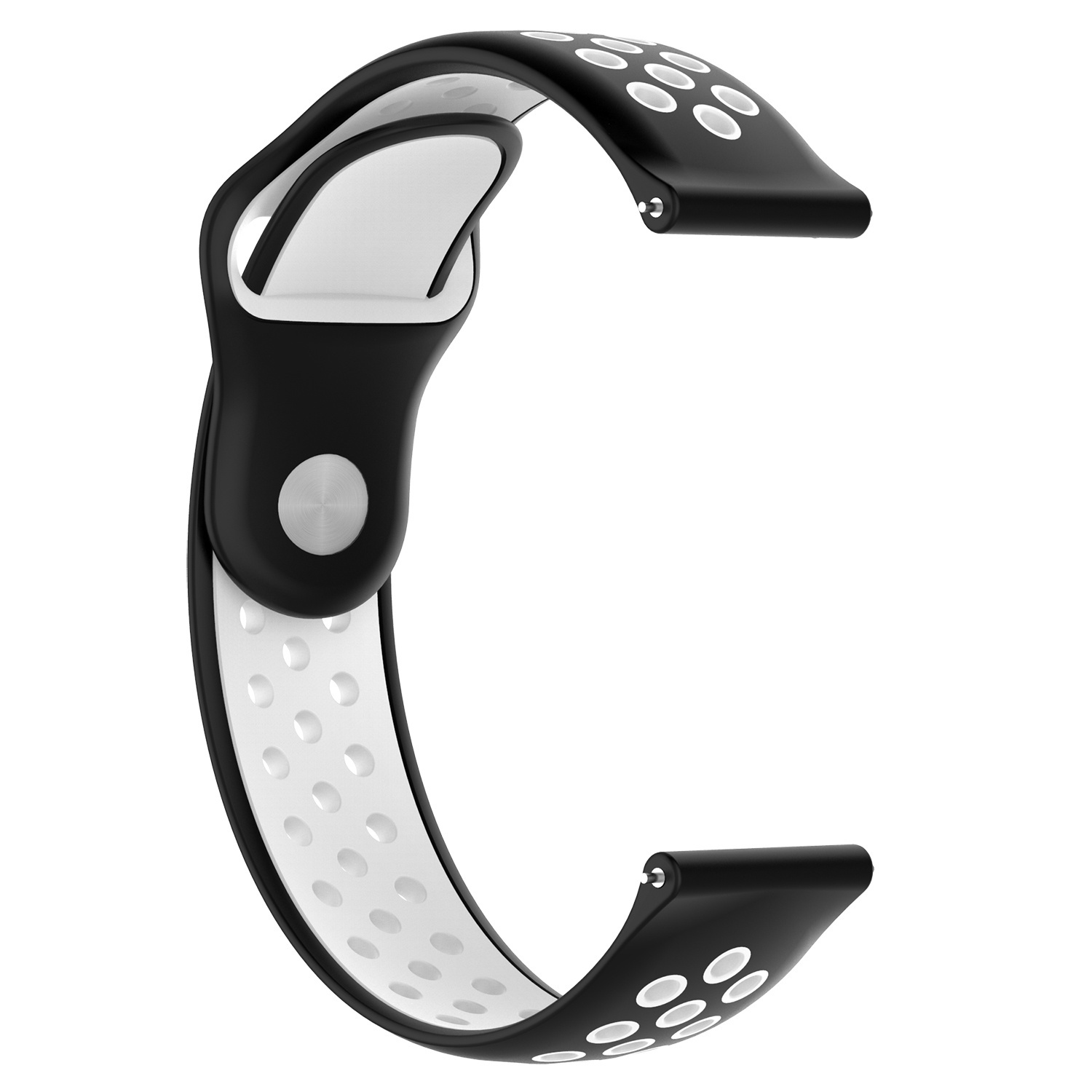 Bracelet sport double Samsung Galaxy Watch - noir blanc