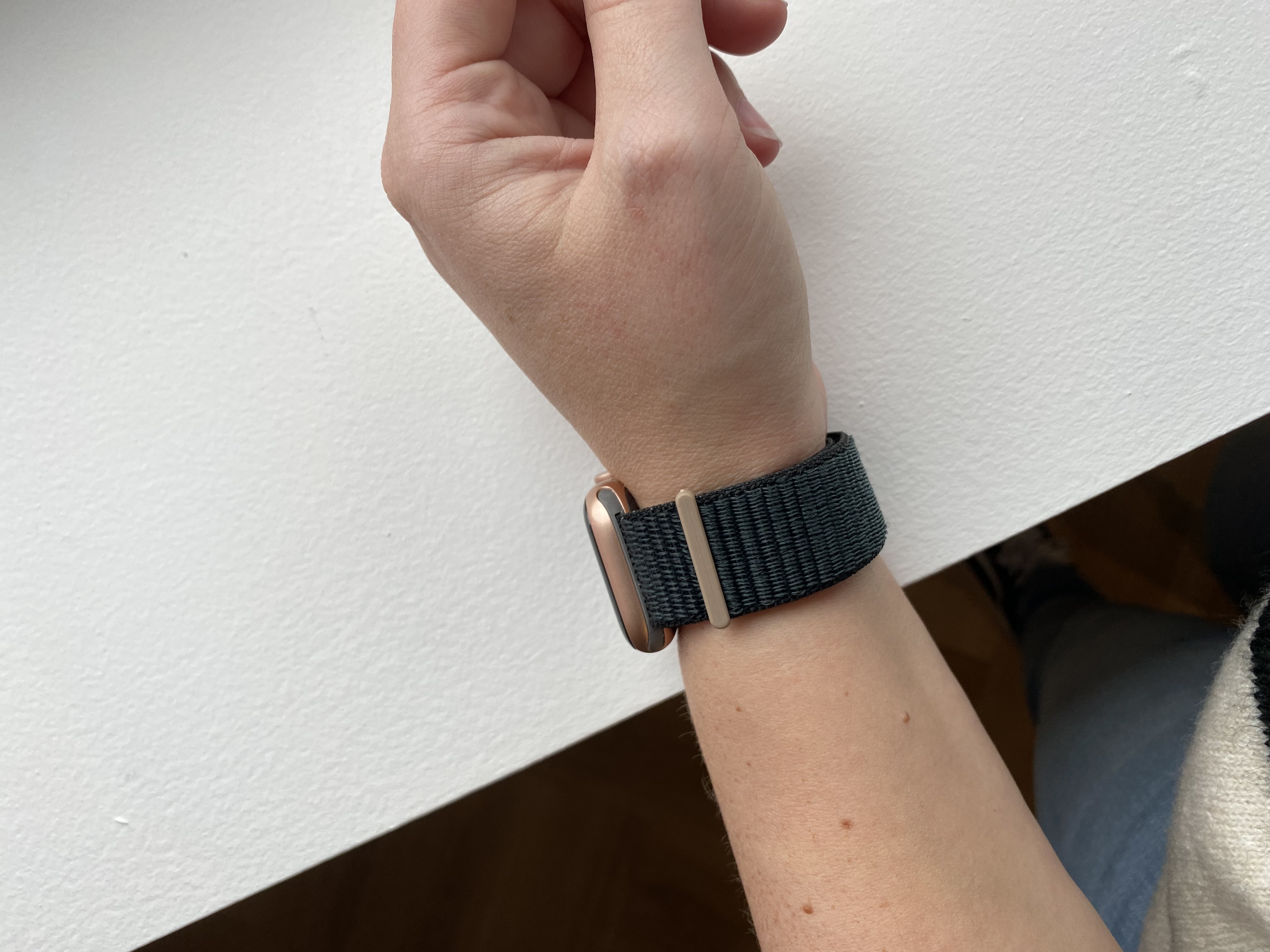Bracelet boucle sport en nylon Apple Watch - minuit 