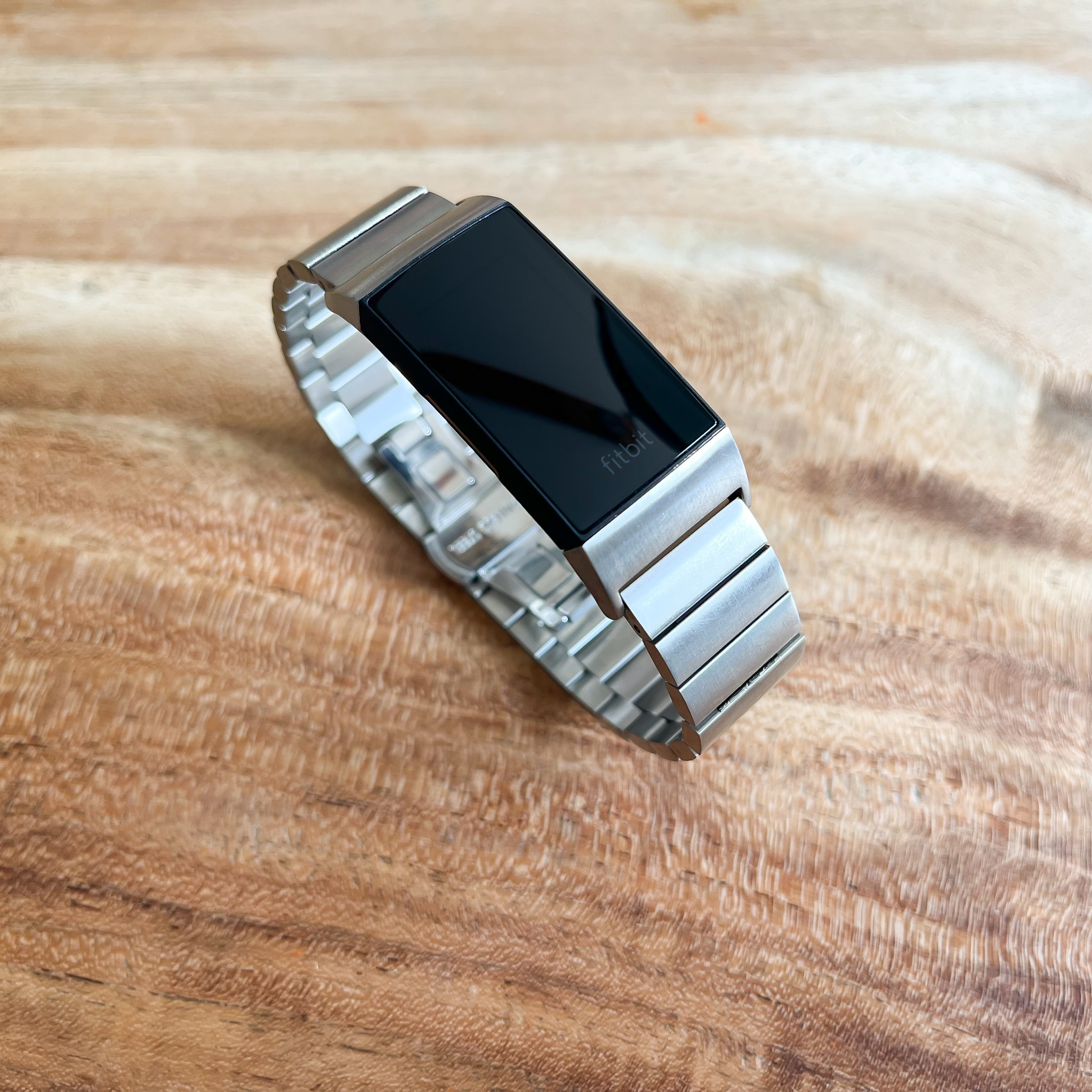 Bracelet acier maillons Fitbit Charge 3 & 4 - argent