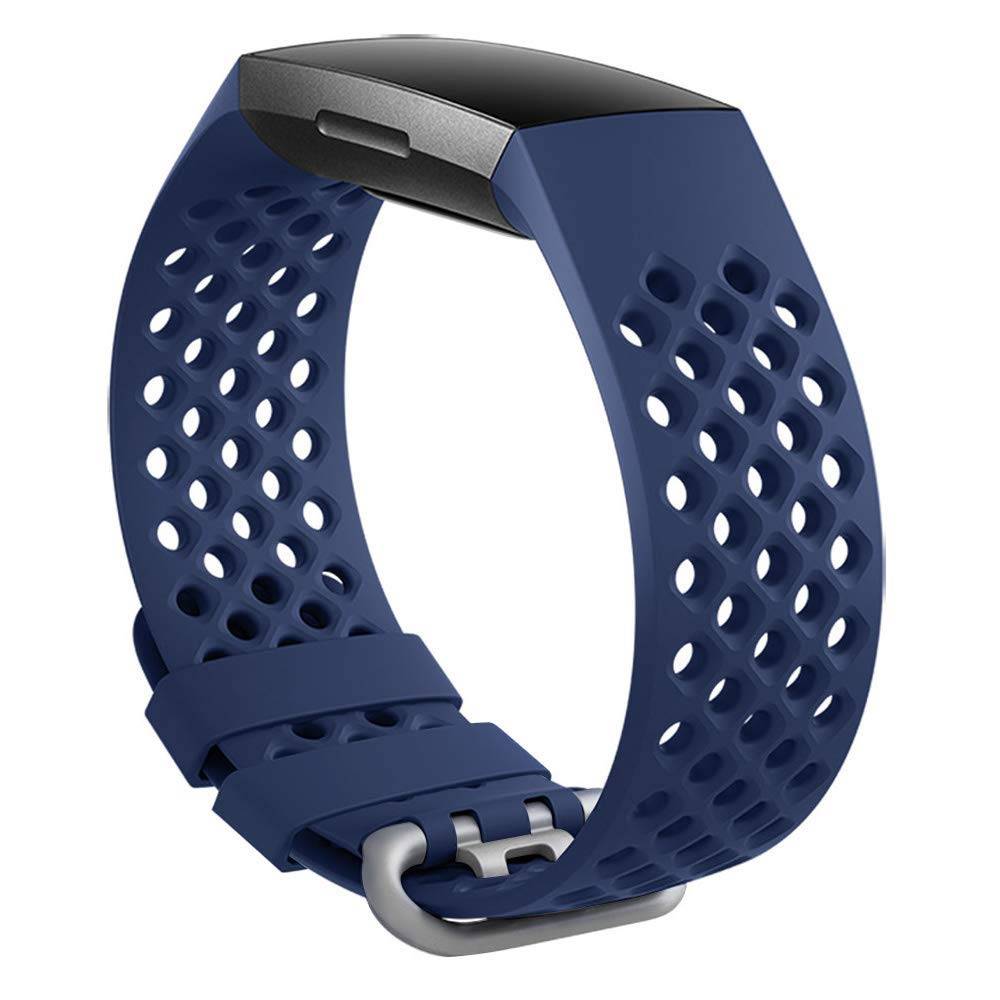 Bracelet sport point Fitbit Charge 3 & 4 - bleu foncé