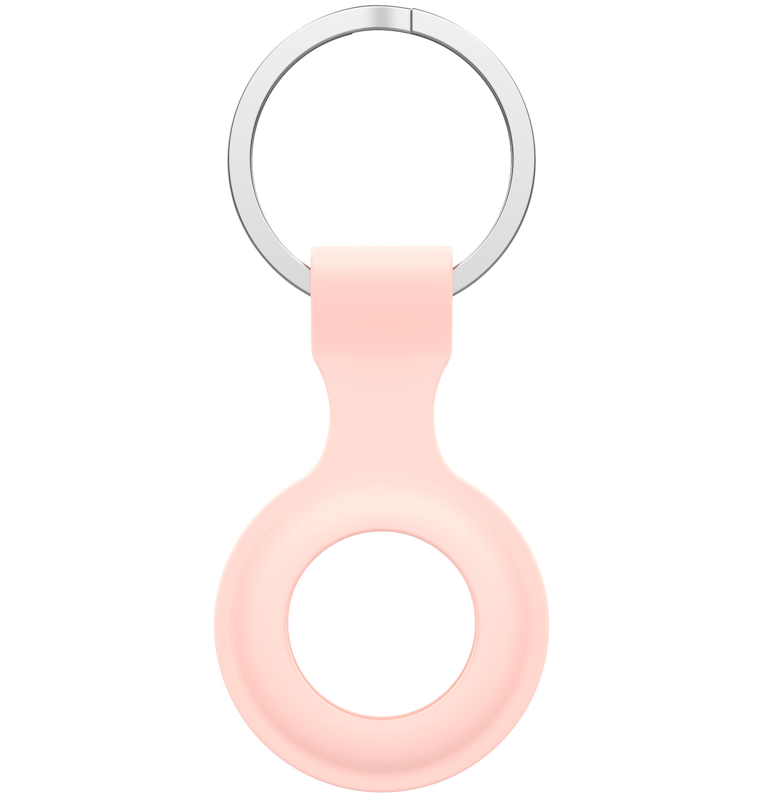Porte-clés anneau en cuir AirTag - rose