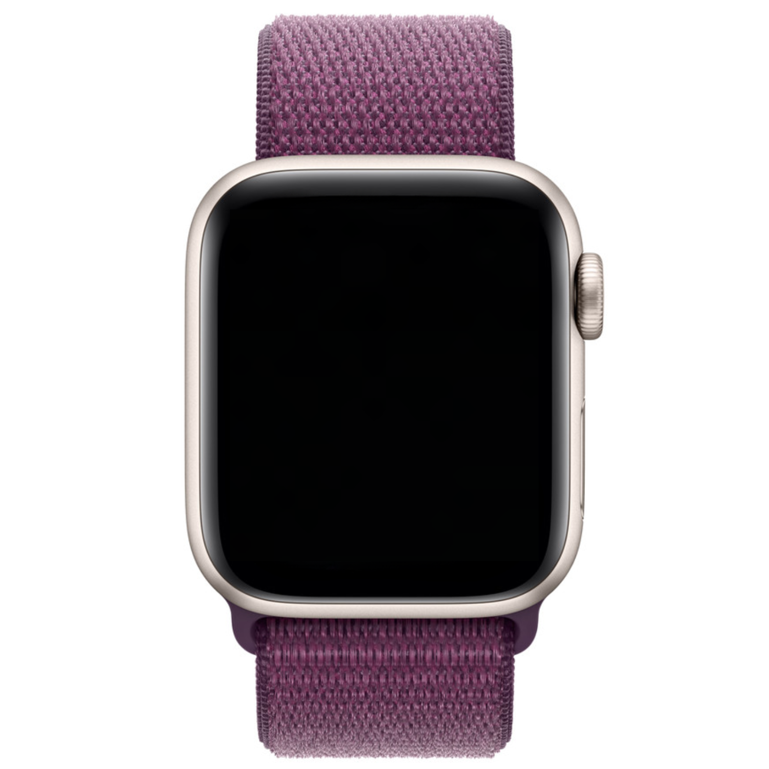 Bracelet boucle sport en nylon Apple Watch - prune