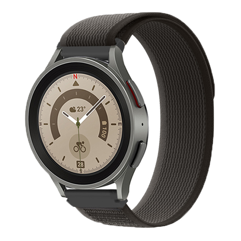Bracelet Boucle Trail en nylon Huawei Watch GT- noir gris