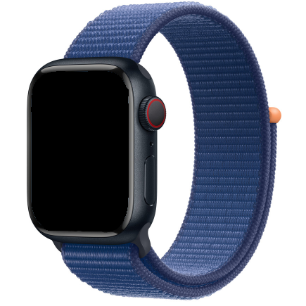 Bracelet boucle sport en nylon Apple Watch - bleu atlantique