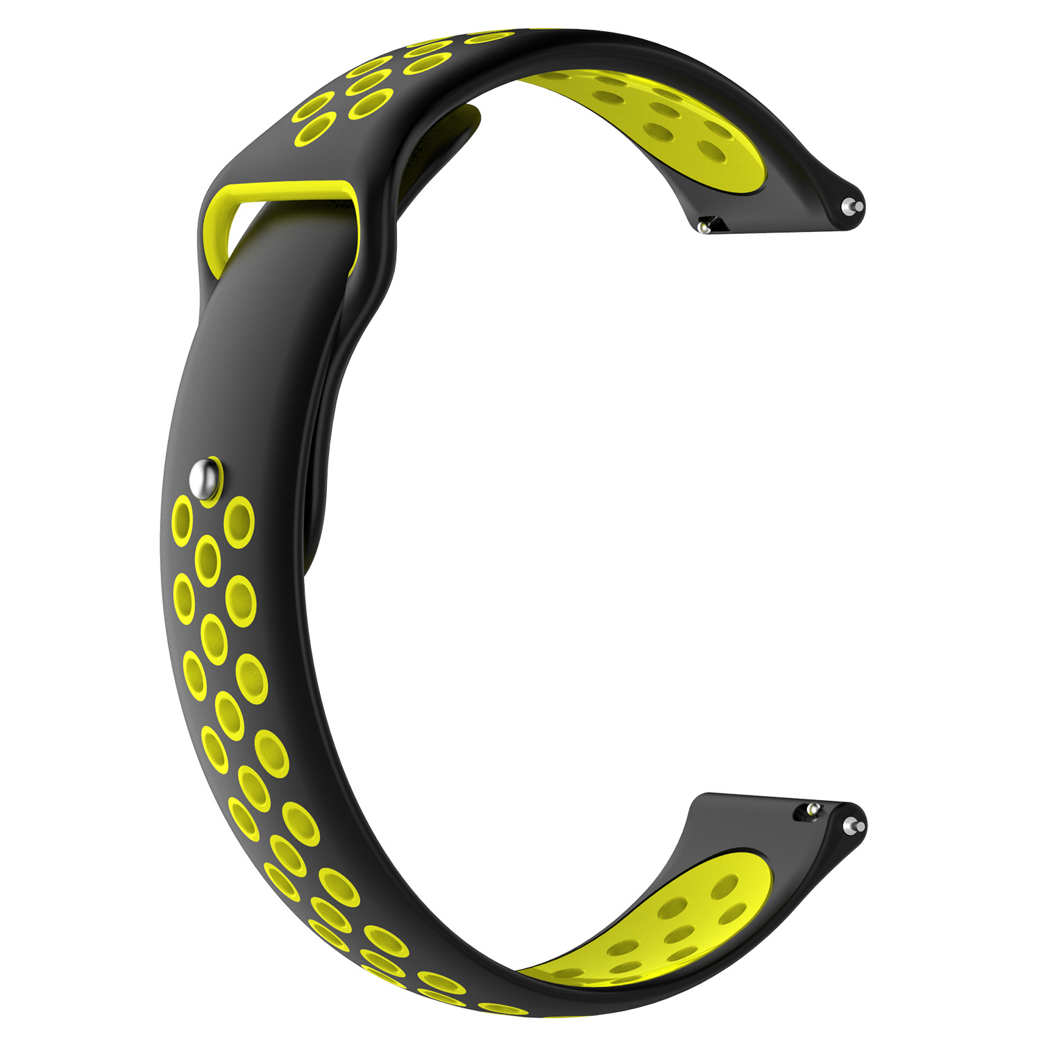 Bracelet sport double Huawei Watch GT - noir jaune