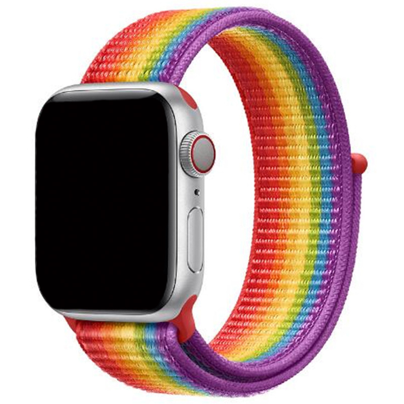 Bracelet boucle sport en nylon Apple Watch - colorée