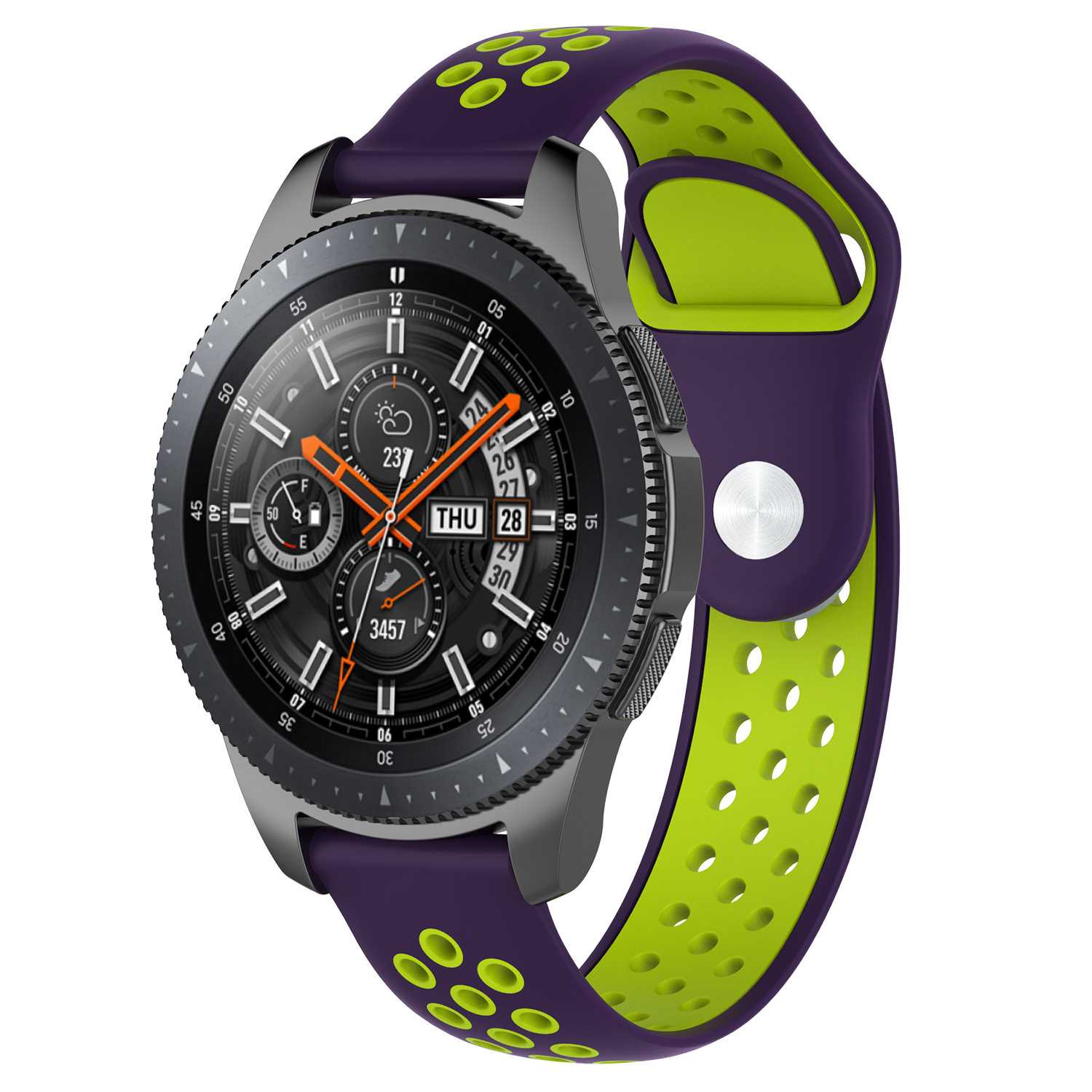 Bracelet sport double Samsung Galaxy Watch - violet vert
