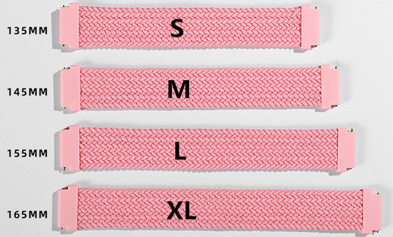 Bracelet nylon Boucle unique tressé Polar Vantage M / Grit X - rouge