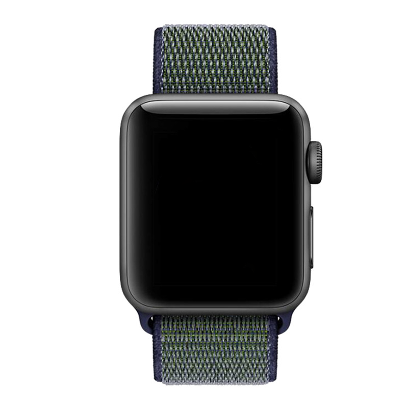 Bracelet boucle sport en nylon Apple Watch sportif - gris