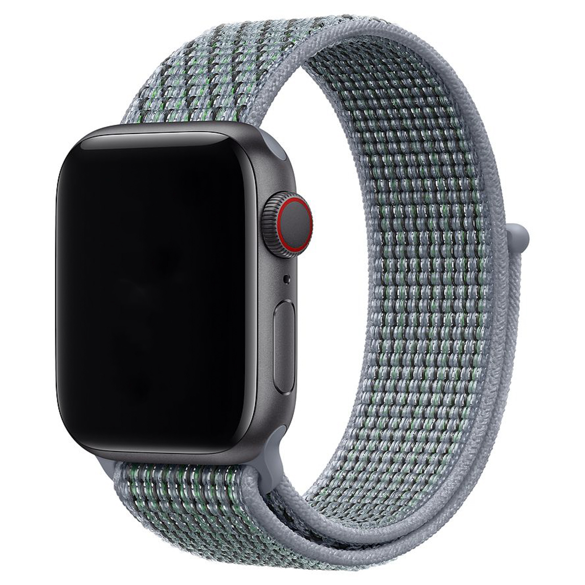 Bracelet boucle sport en nylon Apple Watch sportif - brume obsidienne