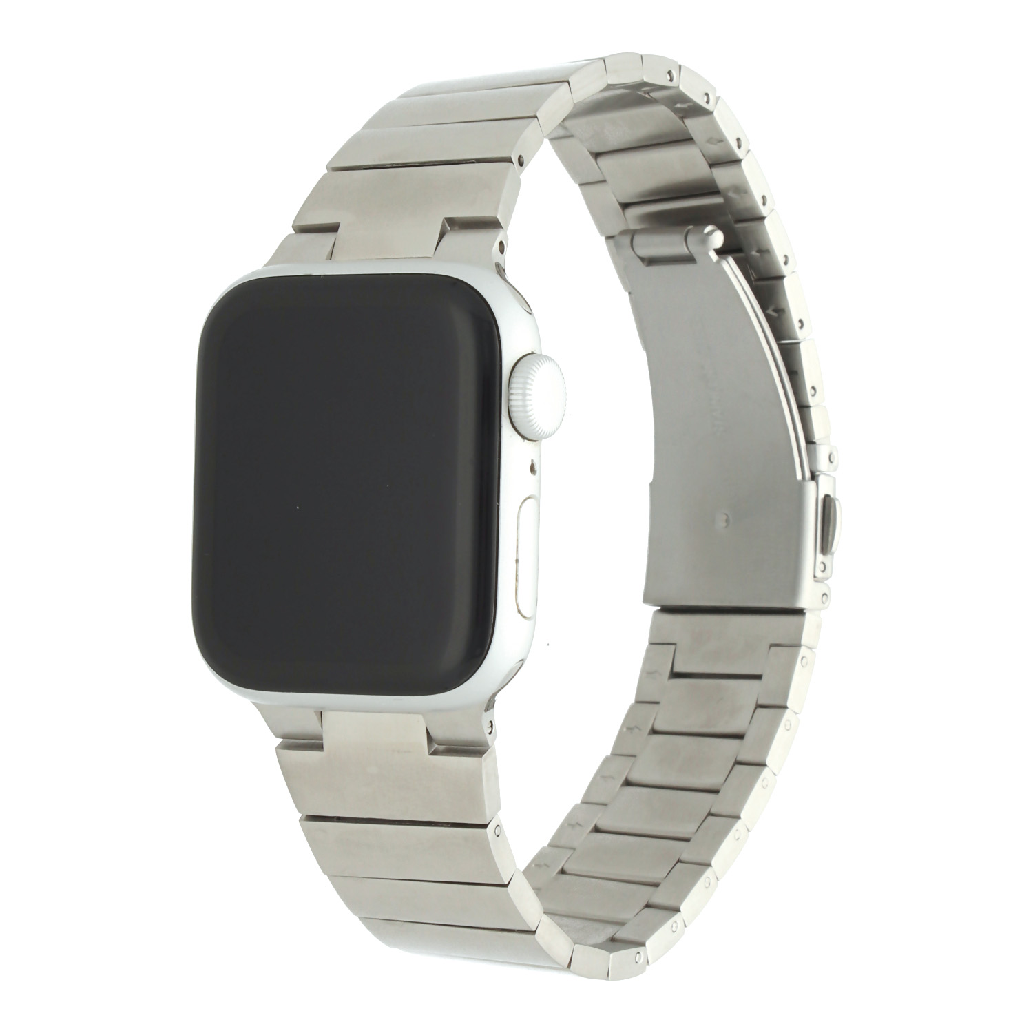 Bracelet acier maillons Apple Watch - argent