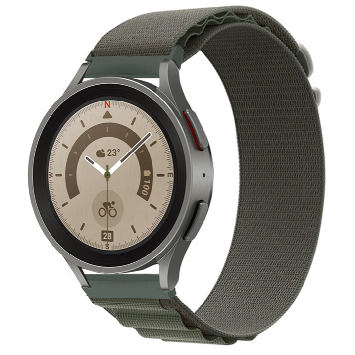 Bracelet Alpine en nylon Samsung Galaxy Watch - vert