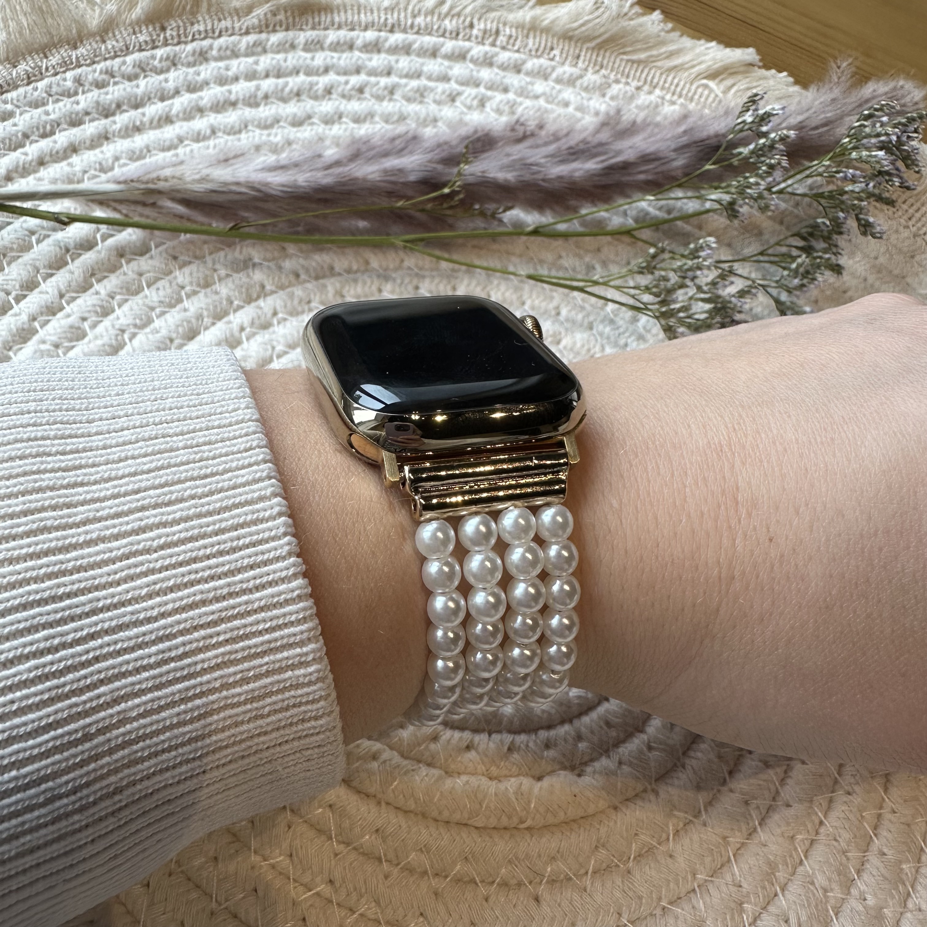 Bracelet à bijoux Apple Watch – Michelle blanche