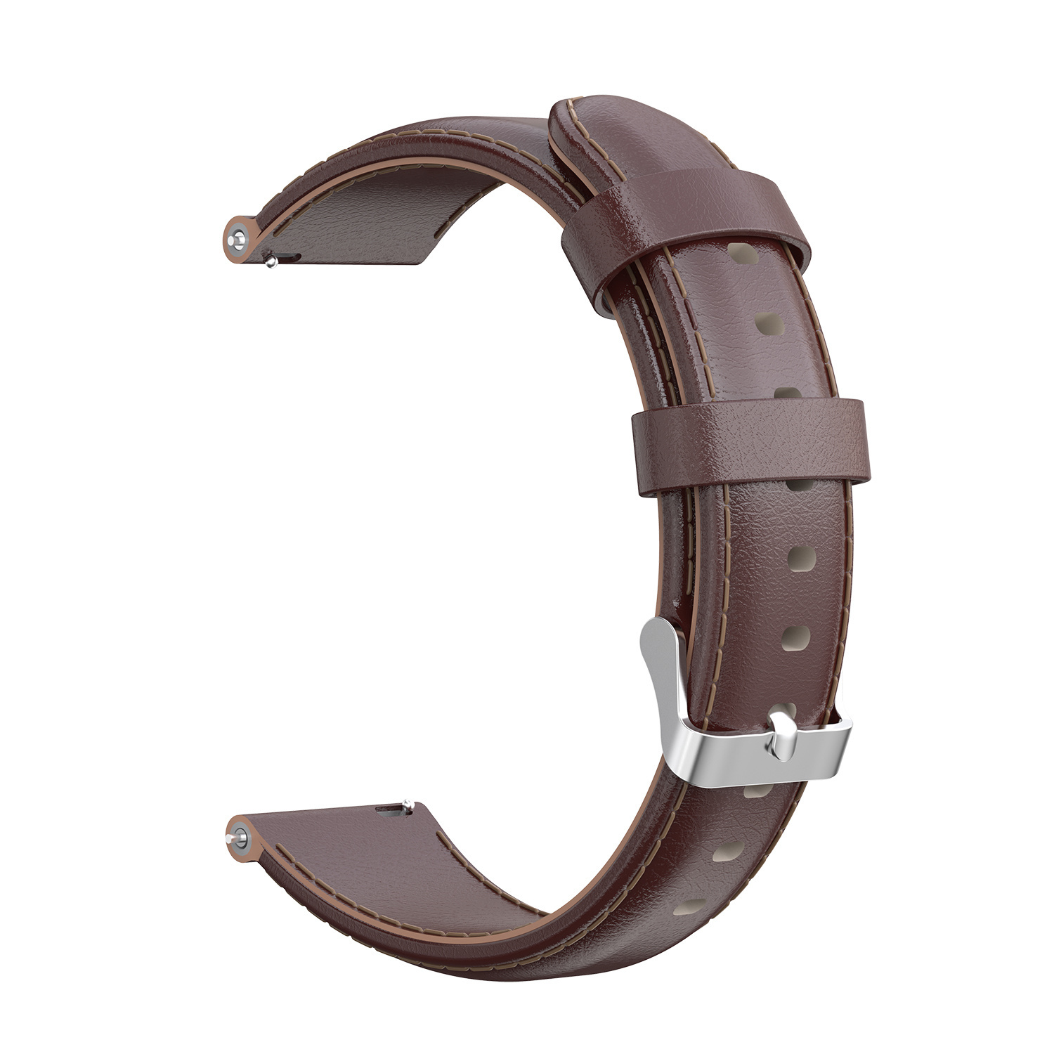 Bracelet en cuir Samsung Galaxy Watch - marron clair