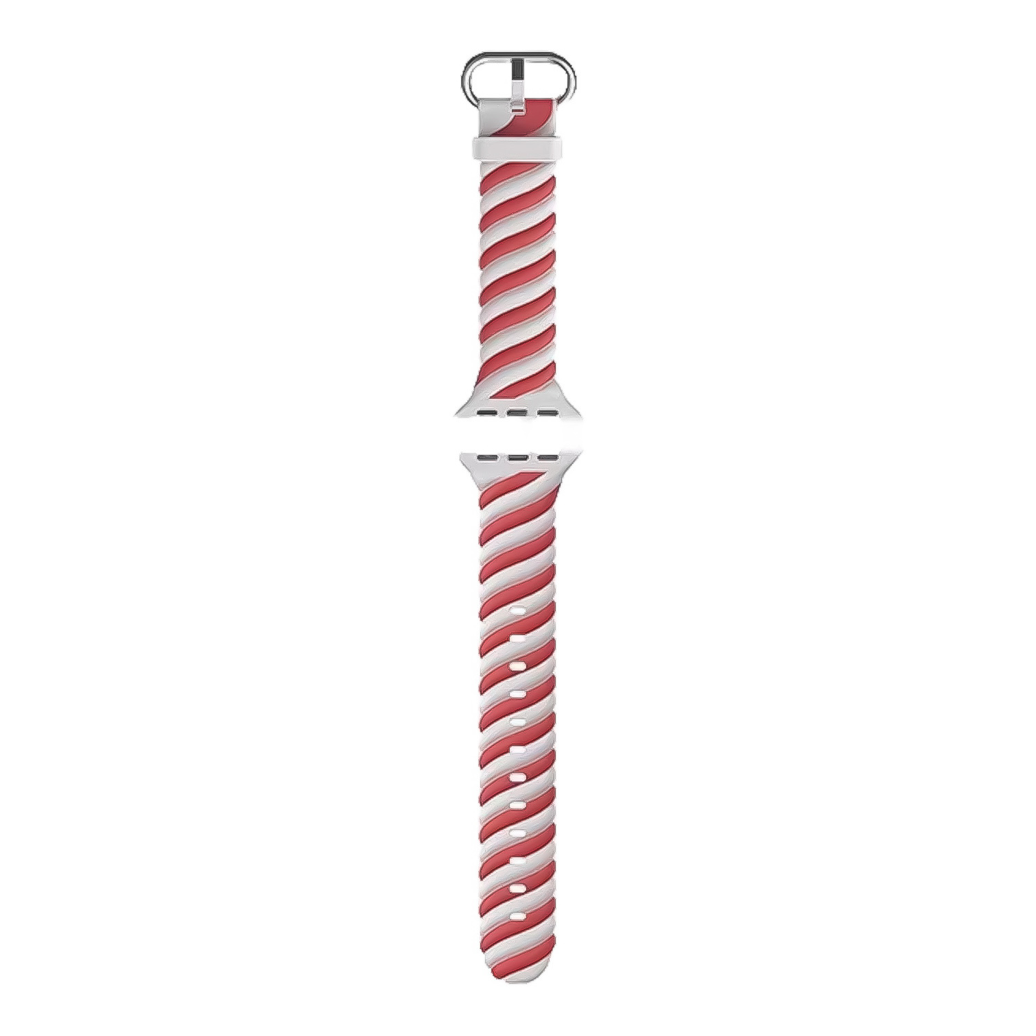 Bracelet sport swirl Apple Watch - blanc rouge