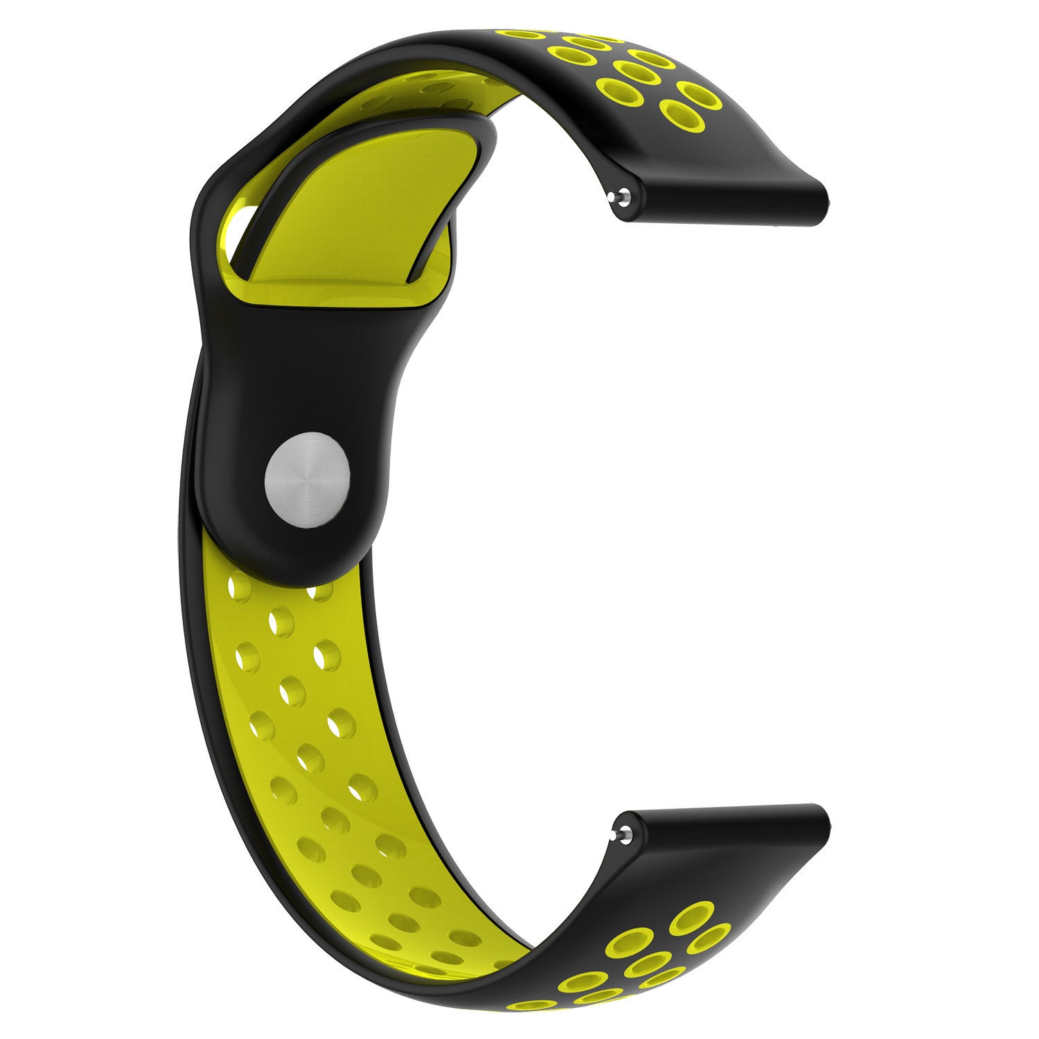 Bracelet sport double Huawei Watch GT - noir jaune