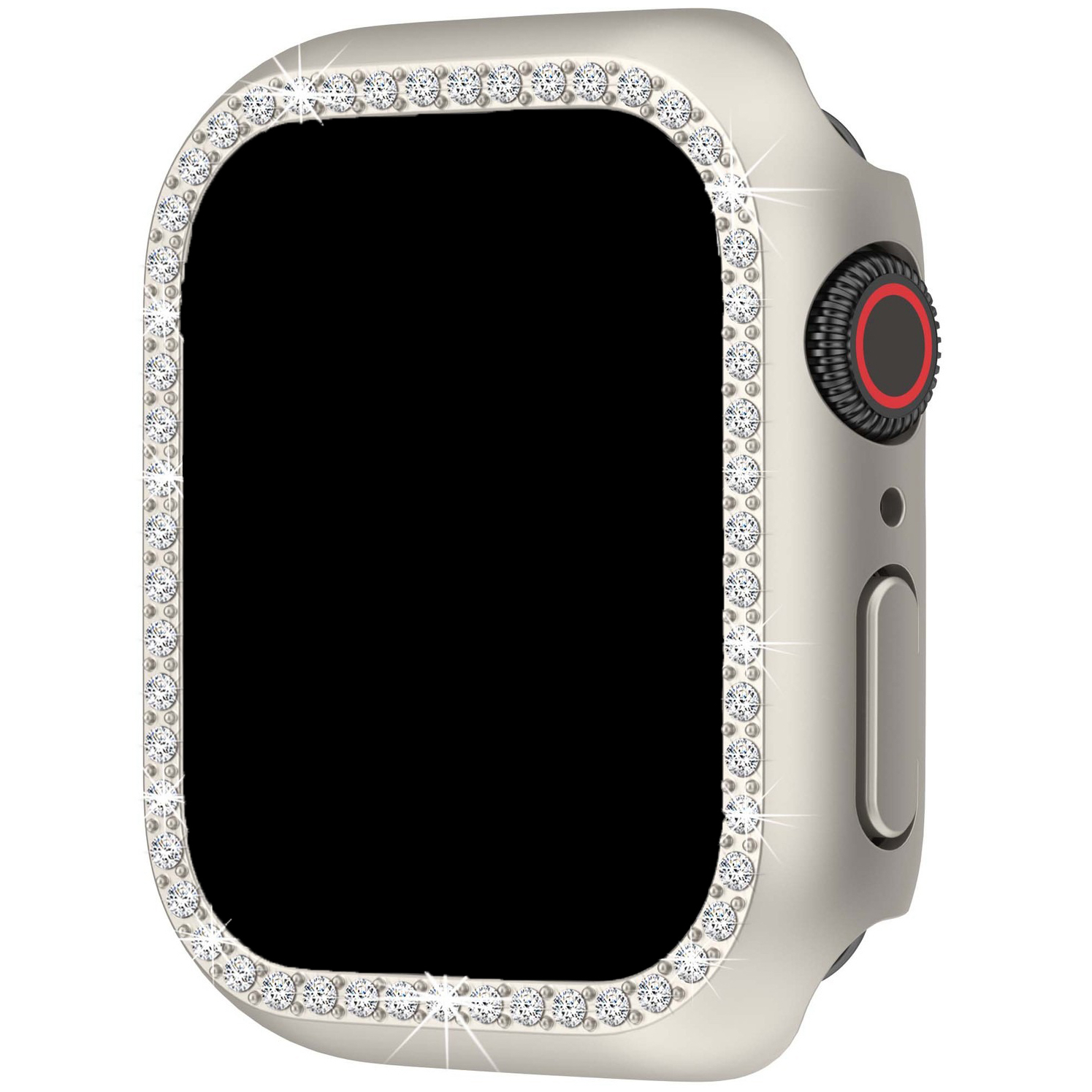 Étui diamant Apple Watch - lumière stellaire